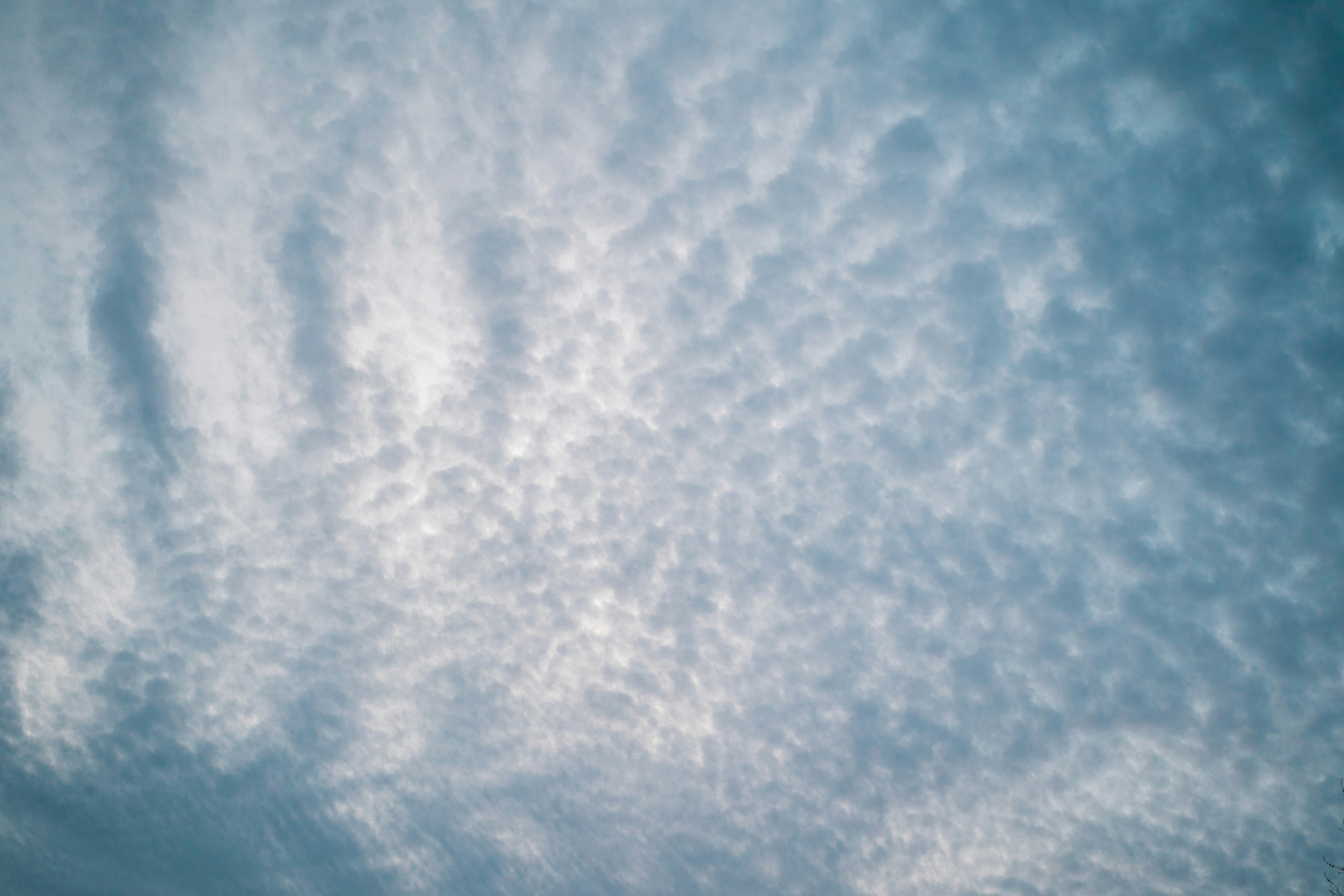 white clouds and blue sky